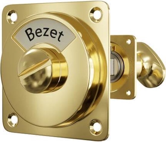 Vrij/Bezet Slot Messing bol.com