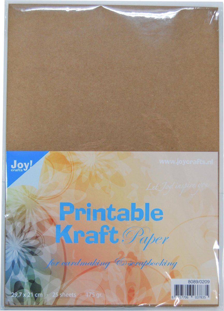Joy! Crafts Printable Kraft paper A4 25vl 8089/0209 175gr | bol.com