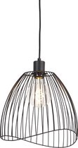 QAZQA pua - Design Hanglamp - 1 lichts - Ø 29 cm - Zwart - Woonkamer | Slaapkamer | Keuken