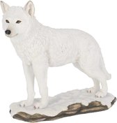 Nemesis Now Beeld/figuur Winter Spirit 23cm Wolf Wit