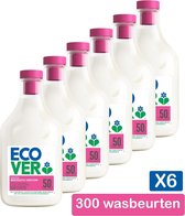 Ecover - Wasverzachter - Appelbloesem & Amandel - Voordeelverpakking 6 x 1,5 l - 300 wasbeurten