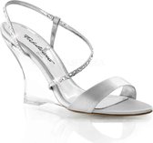 Fabulicious Sleehakken -38 Shoes- LOVELY-417 US 8 Zilverkleurig