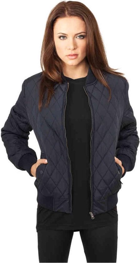 Diamond Quilt Nylon Jacket-TB862