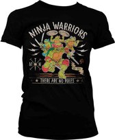 Teenage Mutant Ninja Turtles Dames Tshirt -L- Ninja Warriors No Rules Zwart