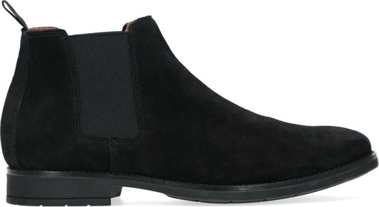 Sacha - Heren - Zwarte suède chelsea boots - Maat 45 | bol.com
