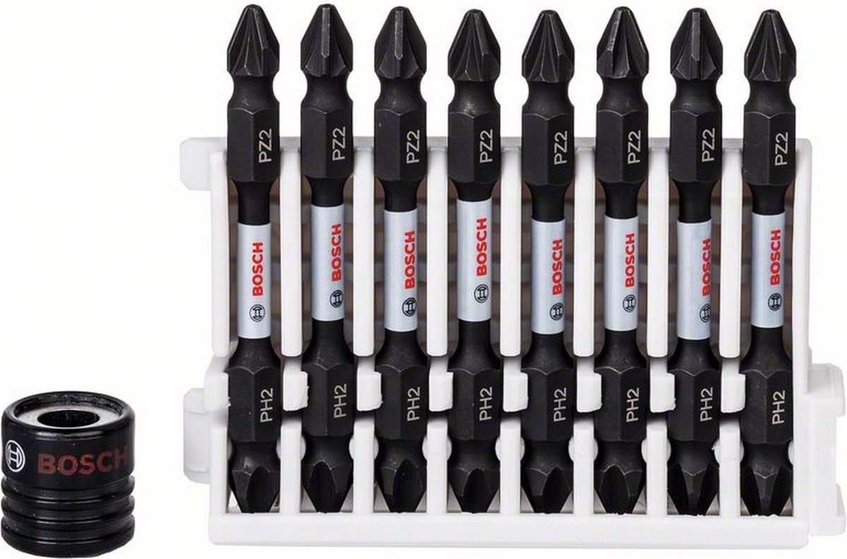 Impact dubbel bit 65mm, 8xPH2-PZ2 + houd