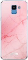 Samsung Galaxy J6 (2018) Hoesje Transparant TPU Case - Coral Marble #ffffff