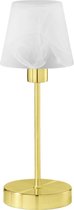LED Tafellamp - Tafelverlichting - Trion Luson - E14 Fitting - Rond - Mat Goud - Aluminium - BES LED