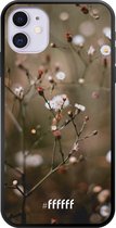 iPhone 11 Hoesje TPU Case - Flower Buds #ffffff