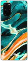 Samsung Galaxy S20+ Hoesje Transparant TPU Case - Fresh Waves #ffffff