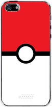 iPhone SE (2016) Hoesje Transparant TPU Case - Pokeball #ffffff