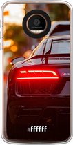 Motorola Moto Z Force Hoesje Transparant TPU Case - Audi R8 Back #ffffff
