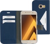 Mobiparts hoesje geschikt voor Samsung Galaxy A3 (2017) - Wallet/Boekhoesje - Eco Leer - Magneet Sluiting - Opberg vakken - Blauw