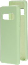 Mobiparts Silicone Cover Samsung Galaxy S10 Pistache Green