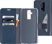 Mobiparts hoesje geschikt voor Huawei Mate 20 Lite - Wallet/Boekhoesje - Eco Leer - Magneet Sluiting - Opberg vakken - Blauw