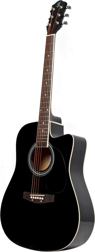 Fazley W50CBK guitare acoustique western, noir | bol