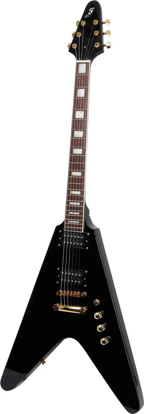 Fazley Vintage Series FFV618 Black elektrische gitaar