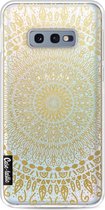 Casetastic Samsung Galaxy S10e Hoesje - Softcover Hoesje met Design - Gold Mandala Print