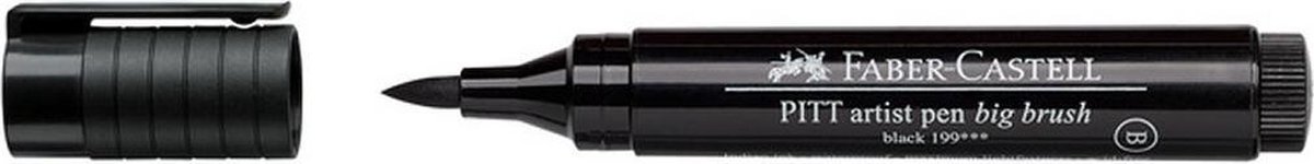Markeerstiften Faber-Castell Pitt Artist Penseel Zwart (4 Stuks)