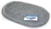 Duvo+ Mat nappa ovaal Donkergrijs 65x48cm