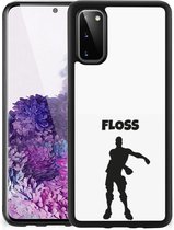 Telefoontas Geschikt voor Samsung Galaxy S20 Smartphone Hoesje met Zwarte rand Floss Fortnite