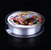 Let op type!! 2.0 C 0.234mm 2 78 kg knobbeltjes spanning 3 48 kg rechte lijn spanning 50m sterke ingevoerde ruwe zijde Nylon visserij Line(Transparent)