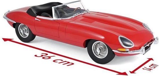 Norev Jaguar E-Type Cabriolet 1962 Bleu Métallisé échelle 1/12 Neuve