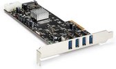 4 Port Quad Bus PCIe USB 3 Card w/ UASP