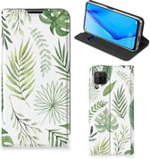 Smartphone Hoesje Huawei P40 Lite Wallet Book Case Bladeren