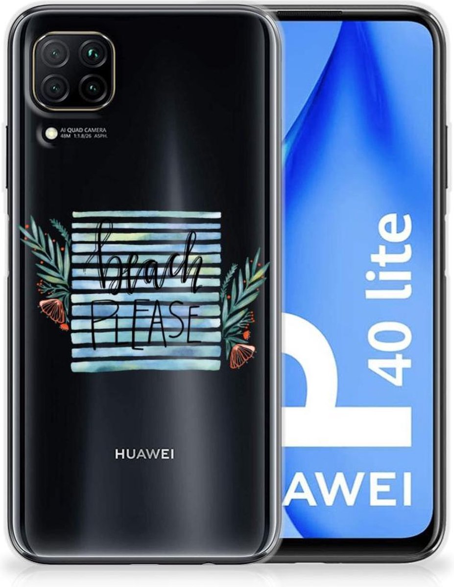 Huawei P40 Lite Telefoonhoesje met Naam Boho Beach