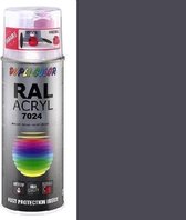 Dupli-Color acryllak hoogglans RAL 7024 grafietgrijs - 400 ml.