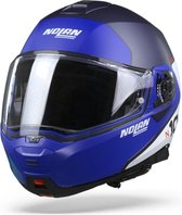 Nolan N100-5 Plus Distinctive 29 Flat Imperator Blue White Red Systeemhelm - Motorhelm - Maat M