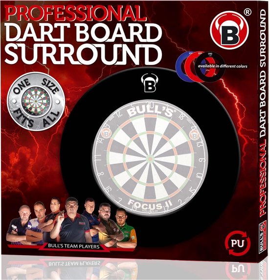 Thumbnail van een extra afbeelding van het spel Bull's Dartbord-surround 45 Cm Polyurethaan Zwart