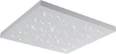 LED Plafondlamp - Plafondverlichting - Trion Tarza - 36W - Aanpasbare Kleur - Afstandsbediening - Dimbaar - Vierkant - Mat Wit - Aluminium - BES LED