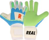Real Greenforce Keepershandschoenen Heren - Wit / Groen / Lichtblauw / Rood | Maat: 11