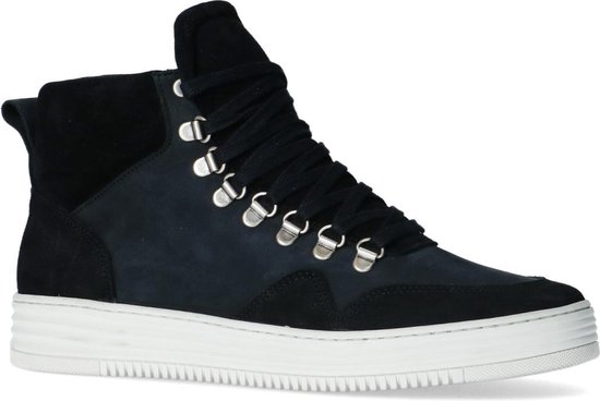 Sacha - Heren - Hoge zwarte suède sneakers - Maat 44 | bol.com