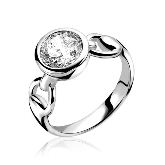 Bague en argent ZINZI blanc ZIR995