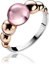 ZINZI zilveren ring rosé verguld roze ZIR1112R