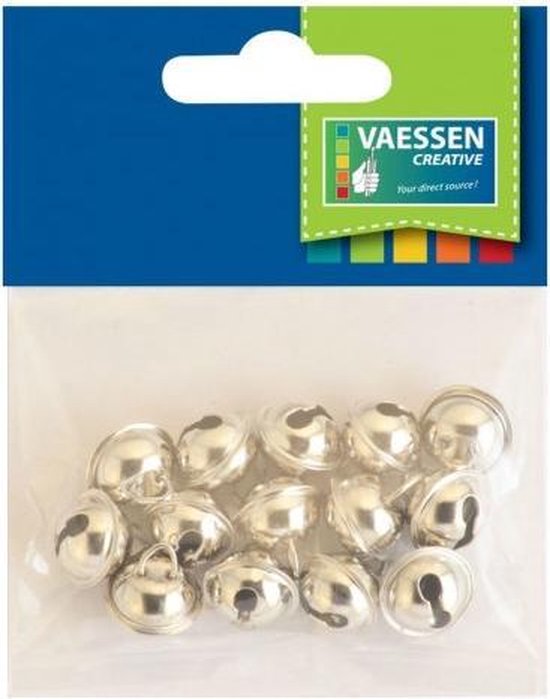 Rockreyoa 200 Stuks Mini Metalen Belletjes – Zilveren Kerstbelletjes Voor Knutselen, Decoratie En Sieraden (6-14 Mm)