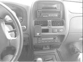 Brodit ProClip houder geschikt voor Nissan King Cab 2000-2006 / Navara 2000-2005 Center mount, Laag