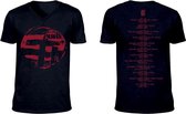 The Cure Heren Tshirt -2XL- Eastern Red Logo Zwart