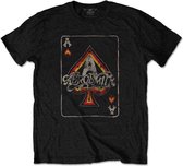 Aerosmith - Ace Heren T-shirt - S - Zwart