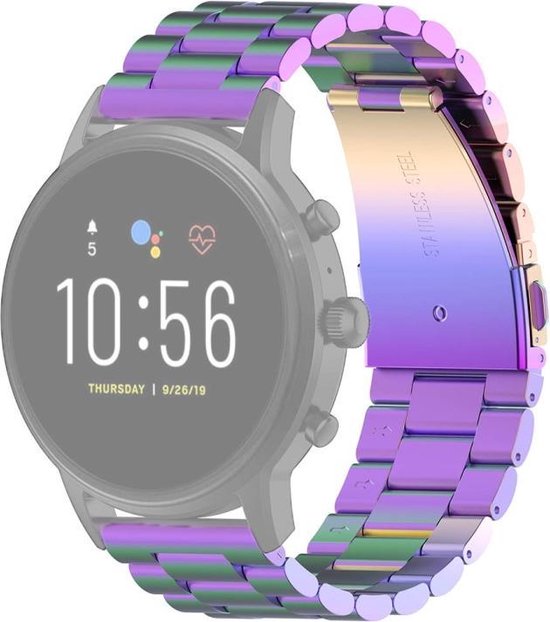 Let op type!! 22mm Steel Wrist Strap Watch Band voor Fossil Gen 5