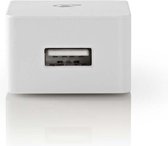 Nedis WCHAU240AWT Wandoplader 2,4 A 1 Uitgang Usb-a Wit