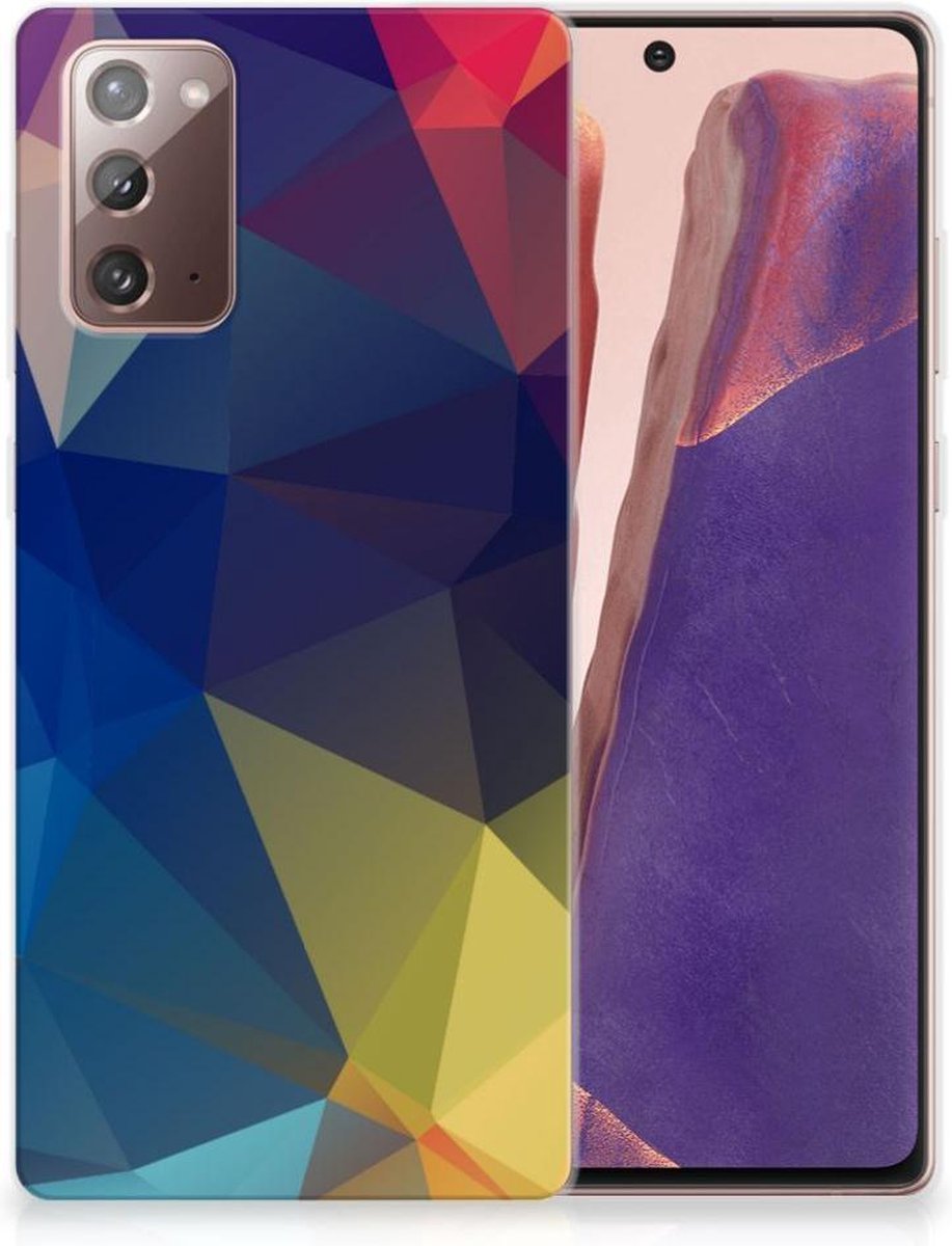Samsung Note 20 TPU Hoesje Polygon Dark