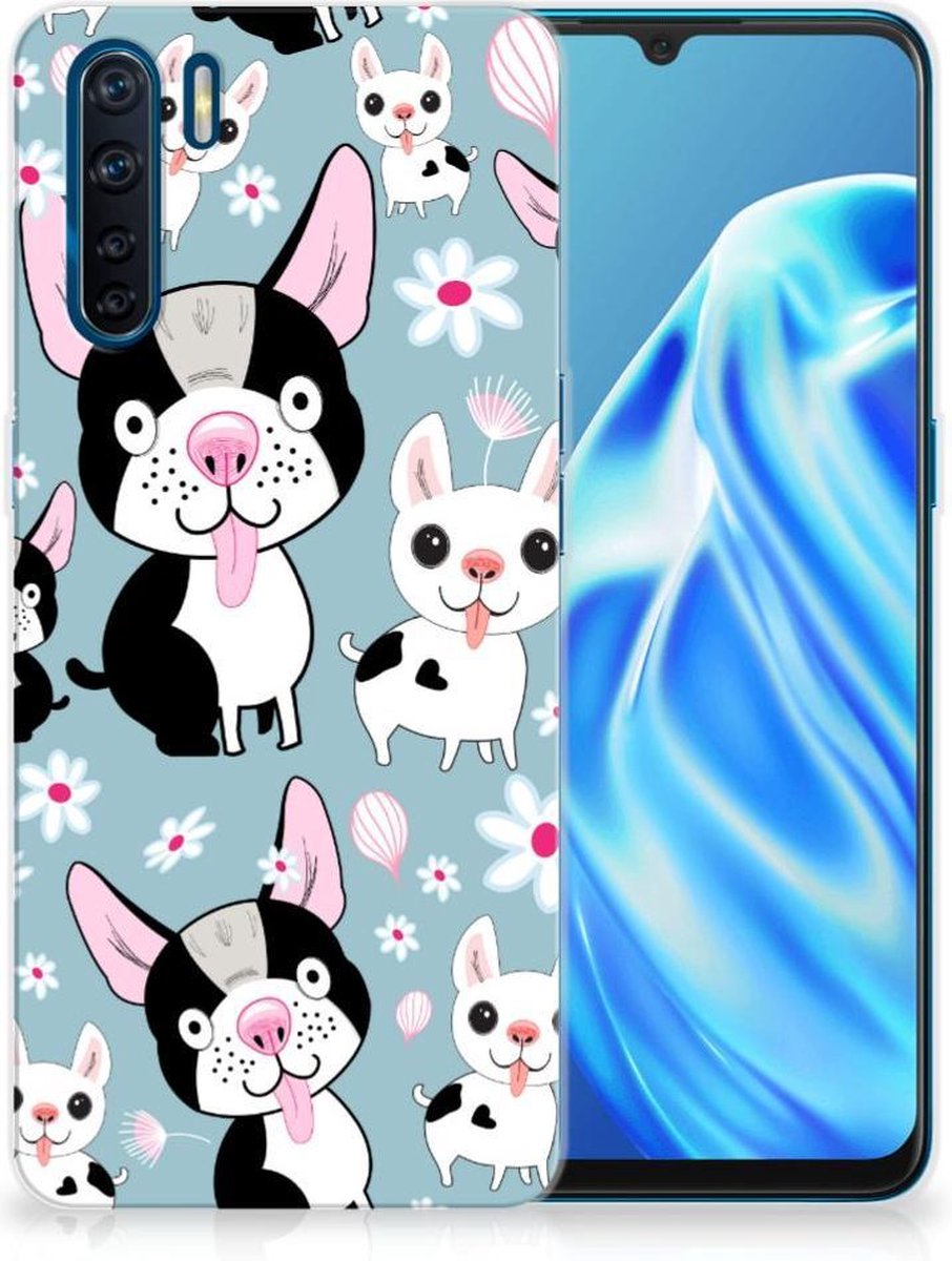 OPPO A91 TPU Hoesje Hondjes