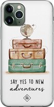 iPhone 11 Pro Max hoesje siliconen - Wanderlust | Apple iPhone 11 Pro Max case | TPU backcover transparant