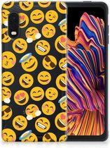 Backcover Soft Siliconen Hoesje Geschikt voor Samsung Xcover Pro Telefoon Hoesje Super als Cadeautjes voor Meisjes Emoji