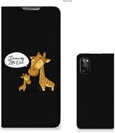 GSM Hoesje Samsung Galaxy A41 Wallet Case Giraffe