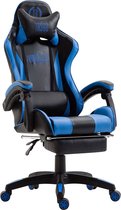 CLP Ignite - Bureaustoel - Kunstleer zwart/blauw